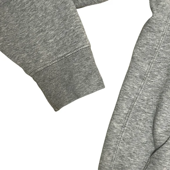 Nike Gray Pullover Hoodie Small Swoosh Logo Fleece Sweatshirt Men’s Size S - Picture 6 of 11